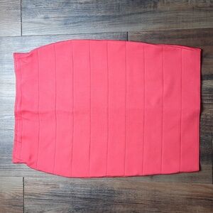 Arabella bandage skirt dark coral size M